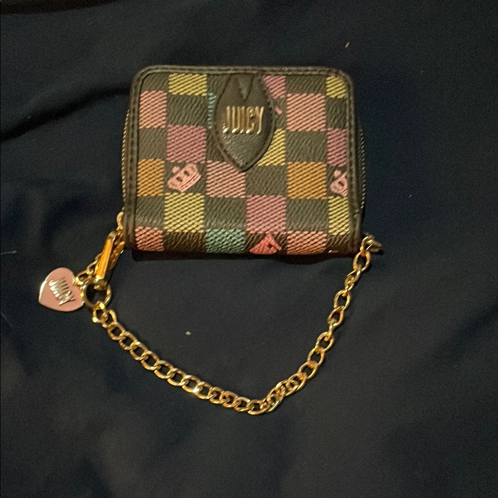 Juicy Couture Gold Wallet with Chain